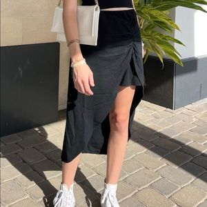 Forever 21 Midi/Mini Linen Skirt